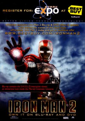 Iron Man 2 DVD 2010 Comic-Con 5x7 promo card