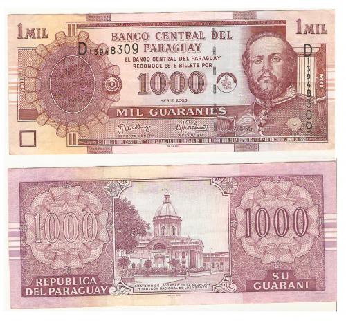 Banknotes from Paraguay