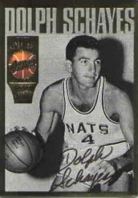Dolph Schayes certified autograph 1994 Action Packed Hall of Fame card