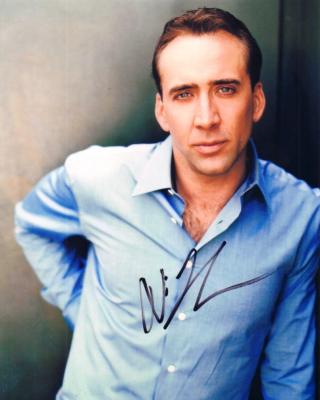 Nicolas Cage autographed 8x10 portrait photo