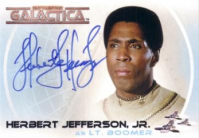 Herbert Jefferson Jr. (Boomer) Battlestar Galactica certified autograph card