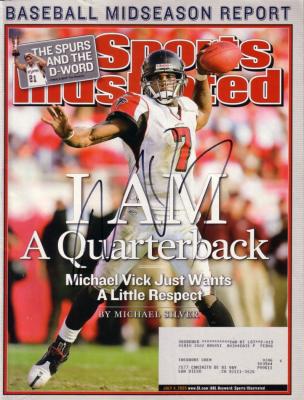Michael Vick autographed Atlanta Falcons 2005 Sports Illustrated