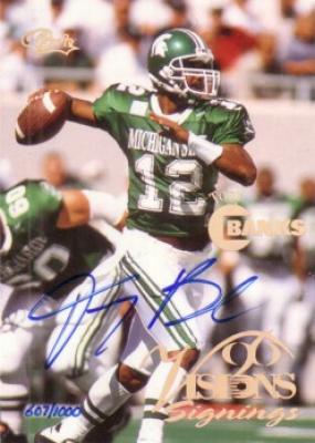 Tony Banks certified autograph Michigan State Spartans card