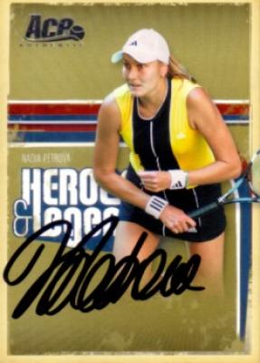 Nadia Petrova autographed 2006 Ace Authentic tennis card