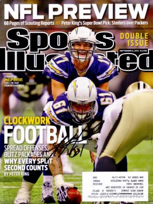 Nick Hardwick autographed San Diego Chargers 2010 Sports Illustrated NFL Preview issue