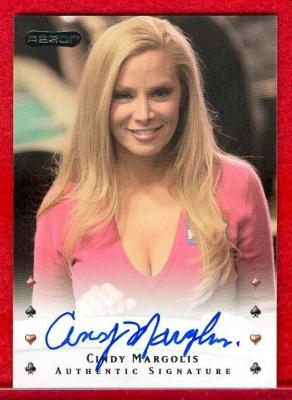 Cindy Margolis certified autograph Razor poker card
