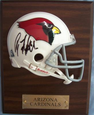 Anquan Boldin autographed Arizona Cardinals mini helmet plaque