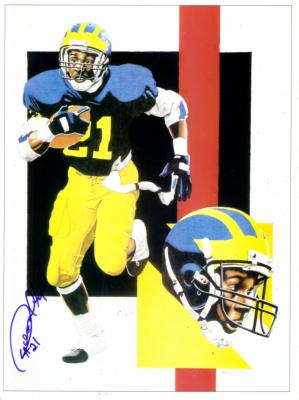 Desmond Howard autographed Michigan Wolverines 8x10 artwork