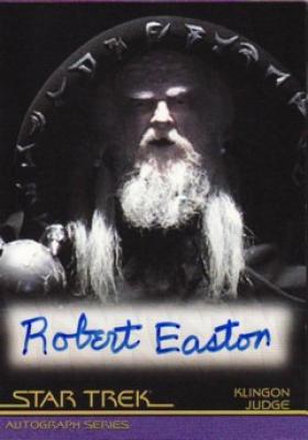 Robert Easton Star Trek certified autograph card