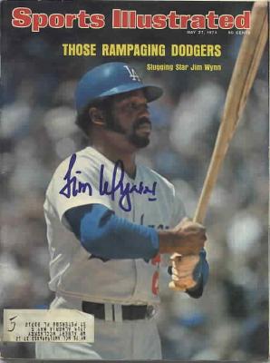 Jim Wynn autographed Los Angeles Dodgers 1974 Sports Illustrated