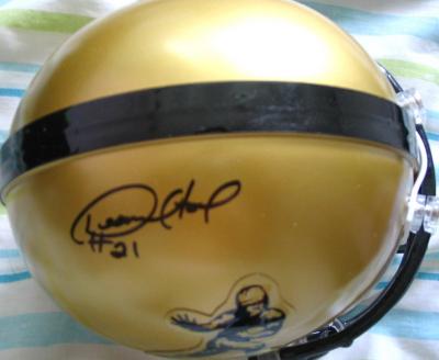 Desmond Howard autographed Heisman mini helmet