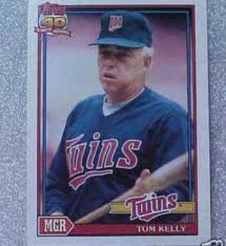 Baseball Card; 1991 Topps Tom Kelly Twins MGR Baseball Card