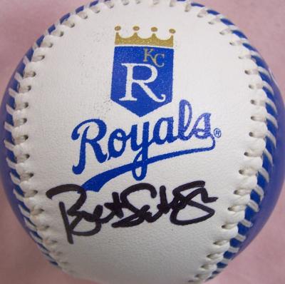 Bret Saberhagen autographed Kansas City Royals baseball