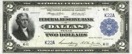 Banknotes; US $2 1918 Federal Reserve Bank Note