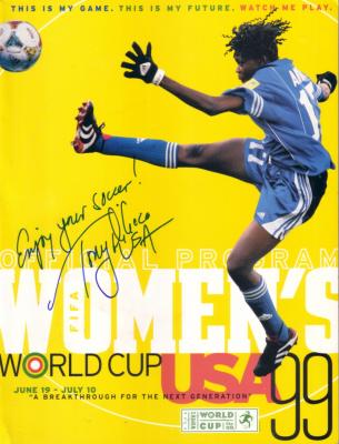 Tony DiCicco autographed 1999 Women's World Cup program