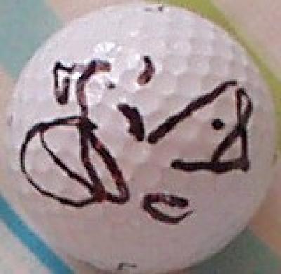 Jesper Parnevik autographed Titleist golf ball