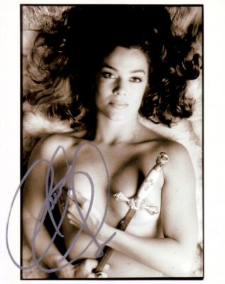 Claudia Christian autographed sexy 8x10 photo
