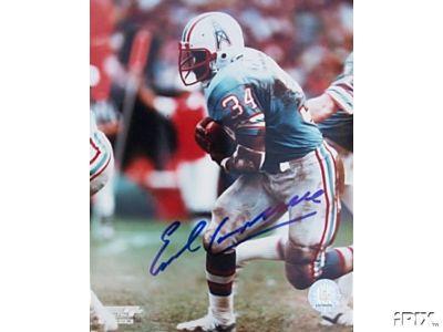 Earl Campbell autographed 8x10 Houston Oilers photo