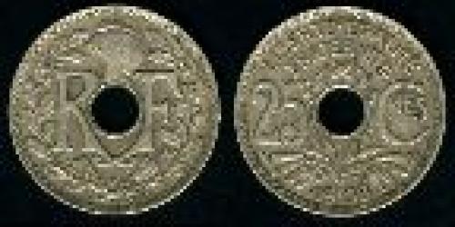 25 centimes; Year: 1938-1940; (km 867b)