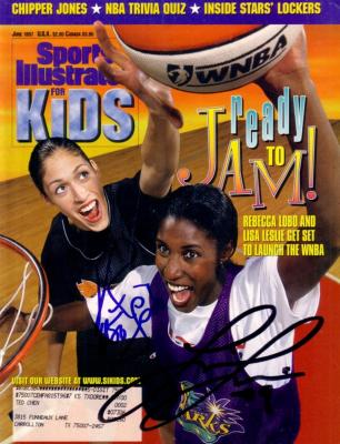 Lisa Leslie & Rebecca Lobo autographed 1997 Sports Illustrated for Kids magazine