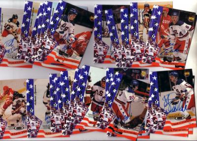 1980 Miracle on Ice certified autograph 1995 Signature Rookies partial card set (26 different)
