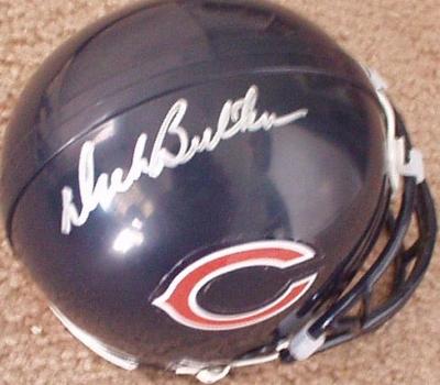 Dick Butkus autographed Chicago Bears mini helmet