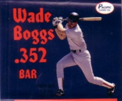Wade Boggs 1990 chocolate bar wrapper