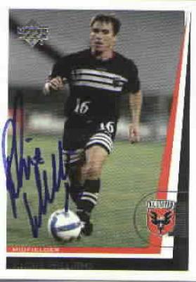 Richie Williams autographed 1999 MLS D.C. United card