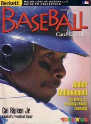 Ken Griffey Jr. 1998 Beckett Baseball mini magazine