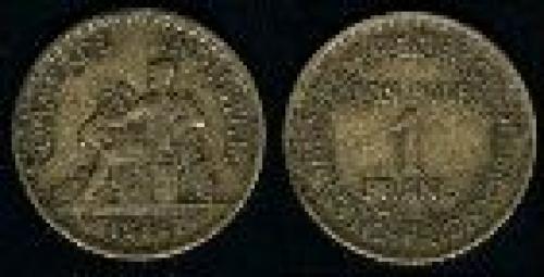 1 franc; Year: 1920-1928; (km 876)