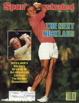 Gary Nicklaus autographed 1985 golf Sports Illustrated