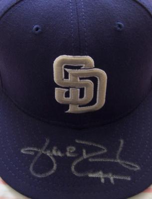 Jake Peavy autographed San Diego Padres game model cap