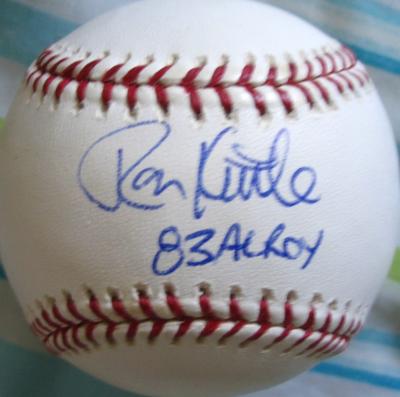 Ron Kittle autographed MLB baseball