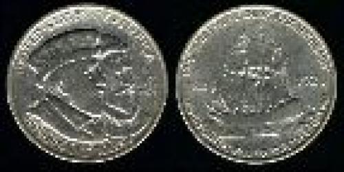 50 cents; Year: 1924; Huguenot-Walloon