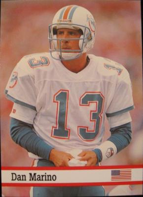 Dan Marino Miami Dolphins 1993 Fax-Pax card