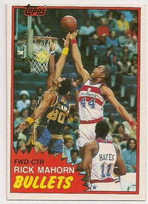 Rick Mahorn 1981-82 Topps Rookie Card