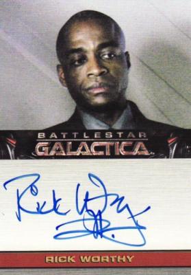 Rick Worthy Battlestar Galactica certified autograph card