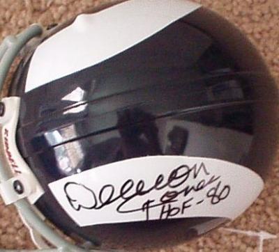 Deacon Jones autographed Los Angeles Rams throwback mini helmet