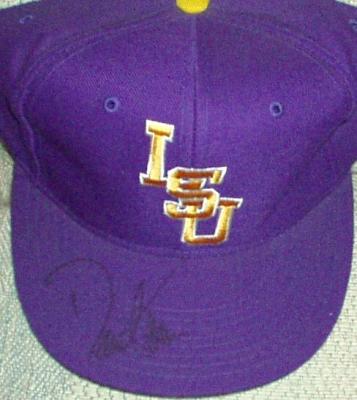 David Toms autographed LSU cap or hat