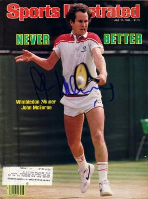 John McEnroe autographed 1983 Wimbledon Sports Illustrated