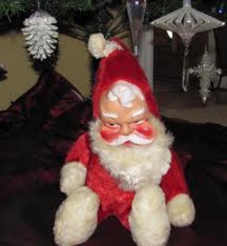 Vintage Santa Claus Stuffed Toy by Gund 1950's