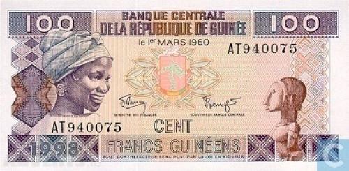 Guinea 100 Francs-1998