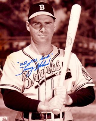 Tommy Holmes autographed 8x10 Boston Braves photo