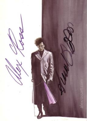 Samuel L. Jackson autographed Unbreakable 4x6 promo card