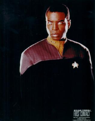 LeVar Burton Star Trek First Contact 8x10 photo