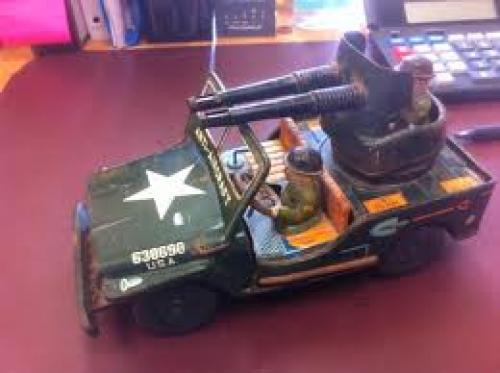 Anti-aircraft Military Jeep Toy