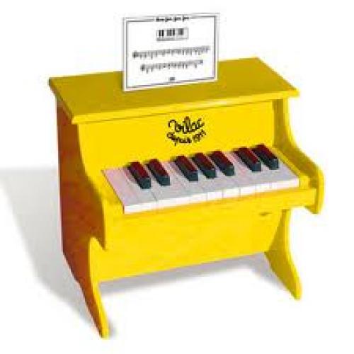 Toy piano yellow - toys for boys and girls; 3+ Age