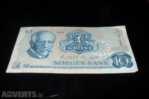 Norway 10 kroner 1984