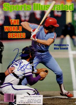 Mike Schmidt autographed Philadelphia Phillies 1980 World Series Sports Illustrated