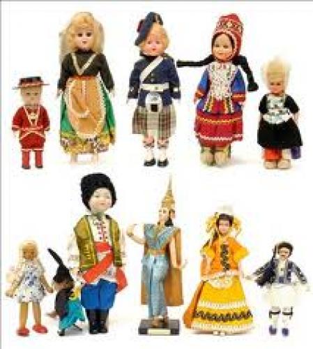 Collection of Eleven National Costume Dolls 1960's-70's